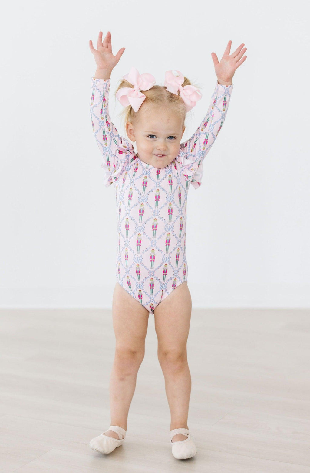 Pink Nutcracker L/S Flutter Sleeve Leotard by Mila & Rose ®