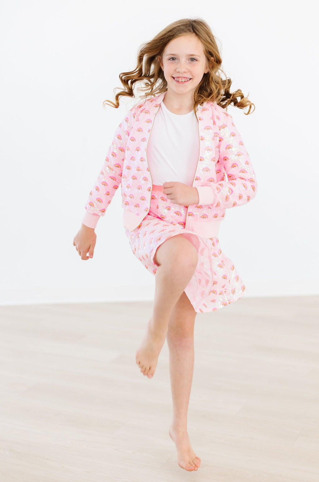 Pink Rainbow Sequin Jacket by Mila & Rose ®