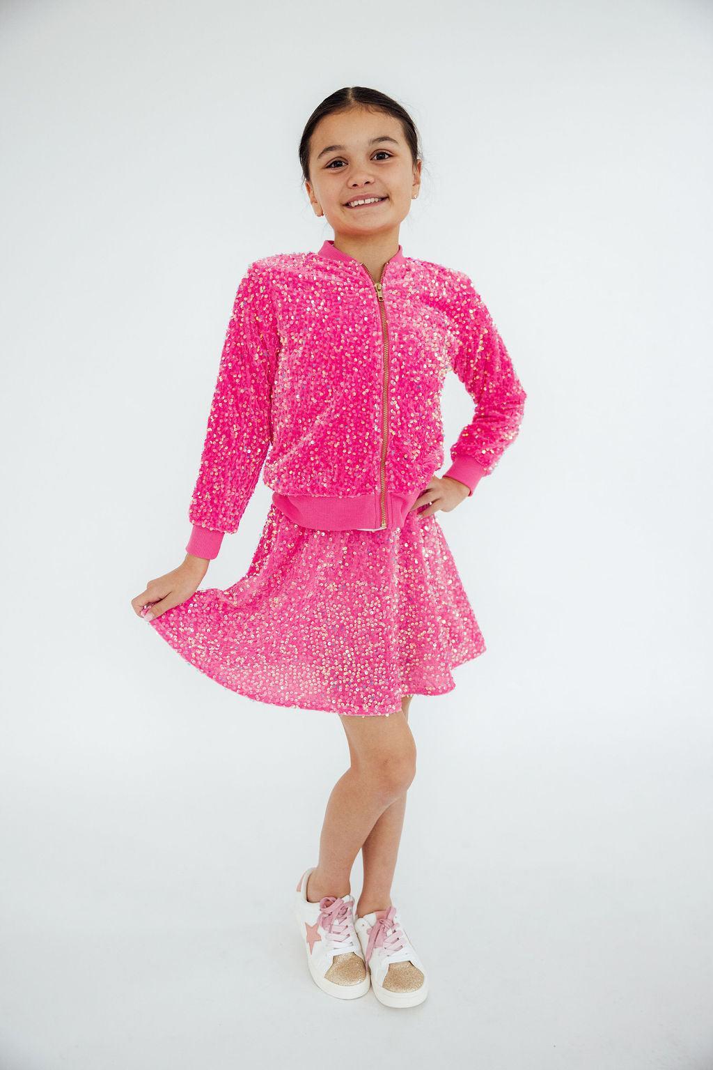 Pink Velvet Sequin Jacket by Mila & Rose ®