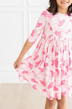 Pirouette 3/4 Sleeve Pocket Twirl Dress by Mila & Rose ®