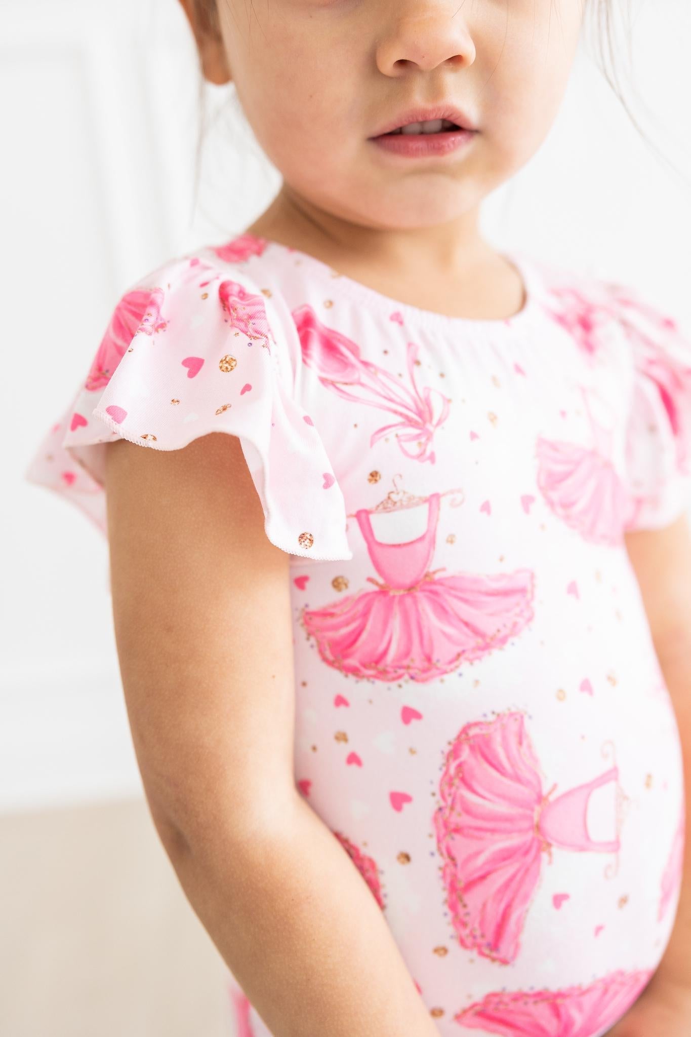 Pirouette S/S Flutter Sleeve Leotard by Mila & Rose ®