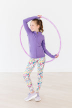 SALE Playful Purple Full-Zip Ruffle Active Jacket by Mila & Rose ®