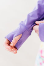 SALE Playful Purple Full-Zip Ruffle Active Jacket by Mila & Rose ®