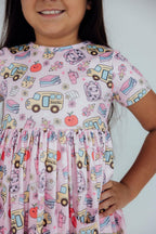 Playground Princess S/S Pocket Twirl Dress by Mila & Rose ®