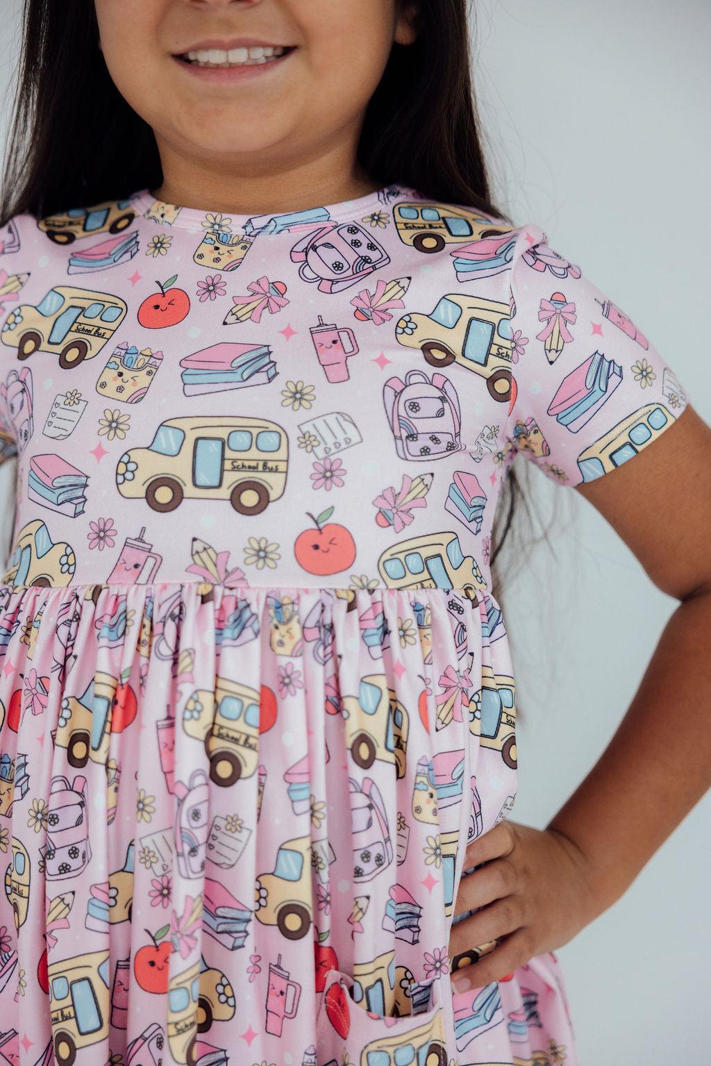 Playground Princess S/S Pocket Twirl Dress by Mila & Rose ®