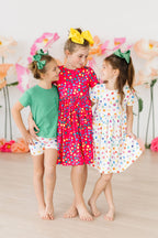 Polka Dot Party S/S Pocket Twirl Dress by Mila & Rose ®