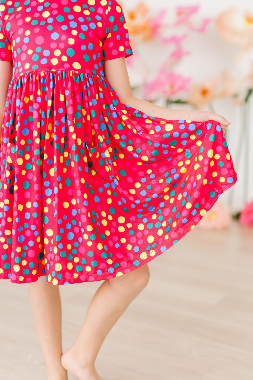 Polka Dot Party S/S Pocket Twirl Dress by Mila & Rose ®