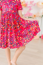 Polka Dot Party S/S Pocket Twirl Dress by Mila & Rose ®