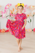 Polka Dot Party S/S Pocket Twirl Dress by Mila & Rose ®
