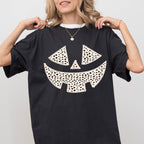 Polka Dot Jack-O-Lantern Dalmatian Witch Trick-Or-Treat Halloween Comfort Colors Tee by Refinery No. 1