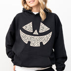 Polka Dot Jack-O-Lantern Dalmatian Pumpkin Halloween Trick Or Treat Witch Hoodie by Refinery No. 1