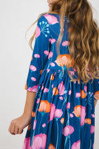 Poppies 3/4 Sleeve Pocket Twirl Dress by Mila & Rose ®