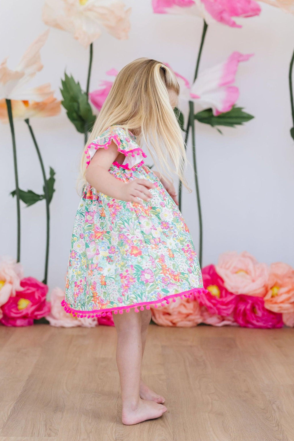 Preppy Petals Pom Pom Dress by Mila & Rose ®
