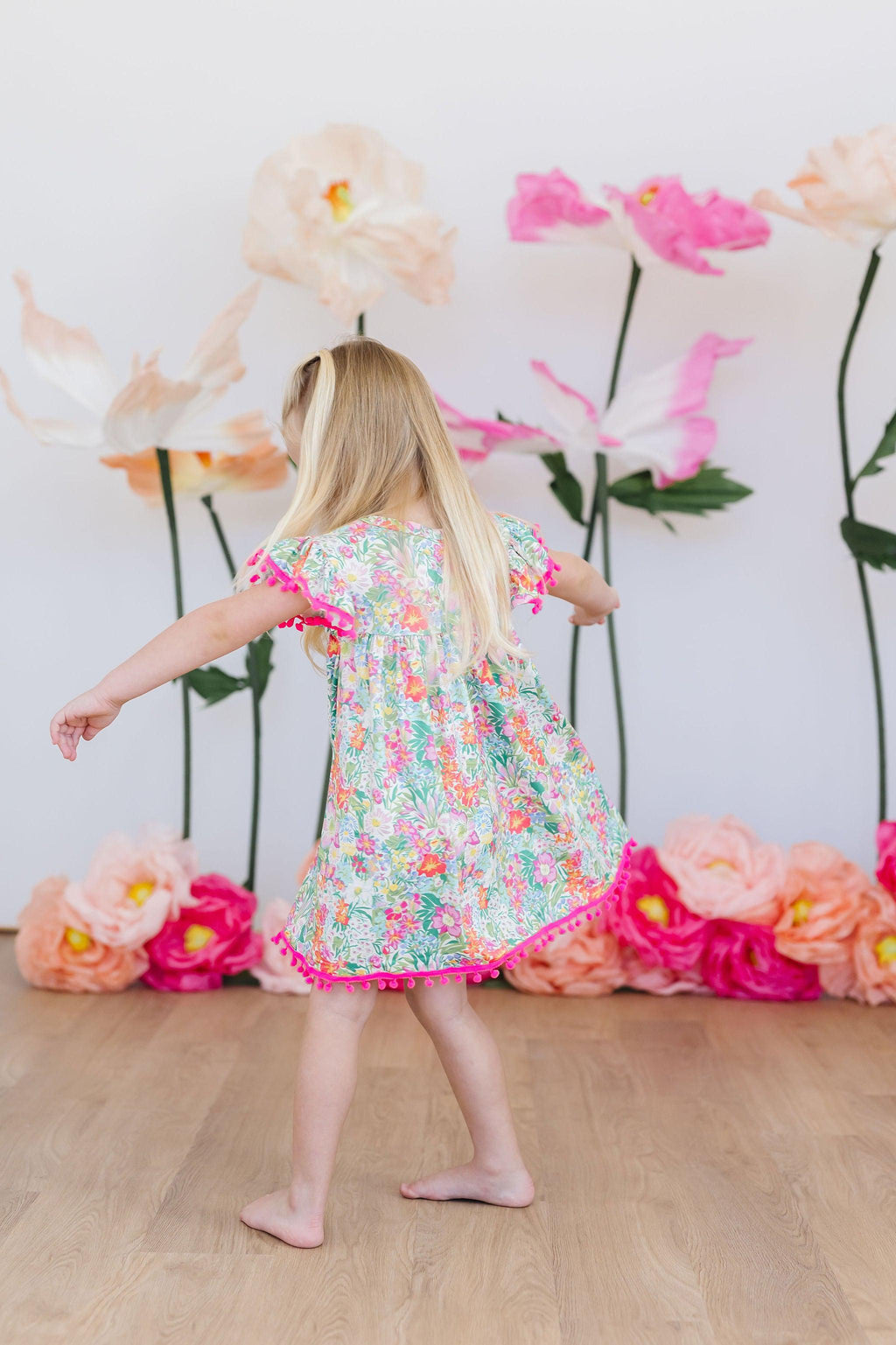 Preppy Petals Pom Pom Dress by Mila & Rose ®