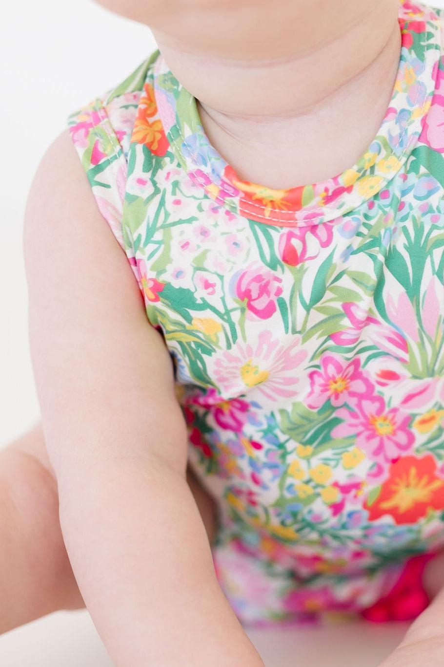 Preppy Petals Pom Pom Romper by Mila & Rose ®
