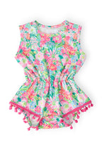 Preppy Petals Pom Pom Romper by Mila & Rose ®