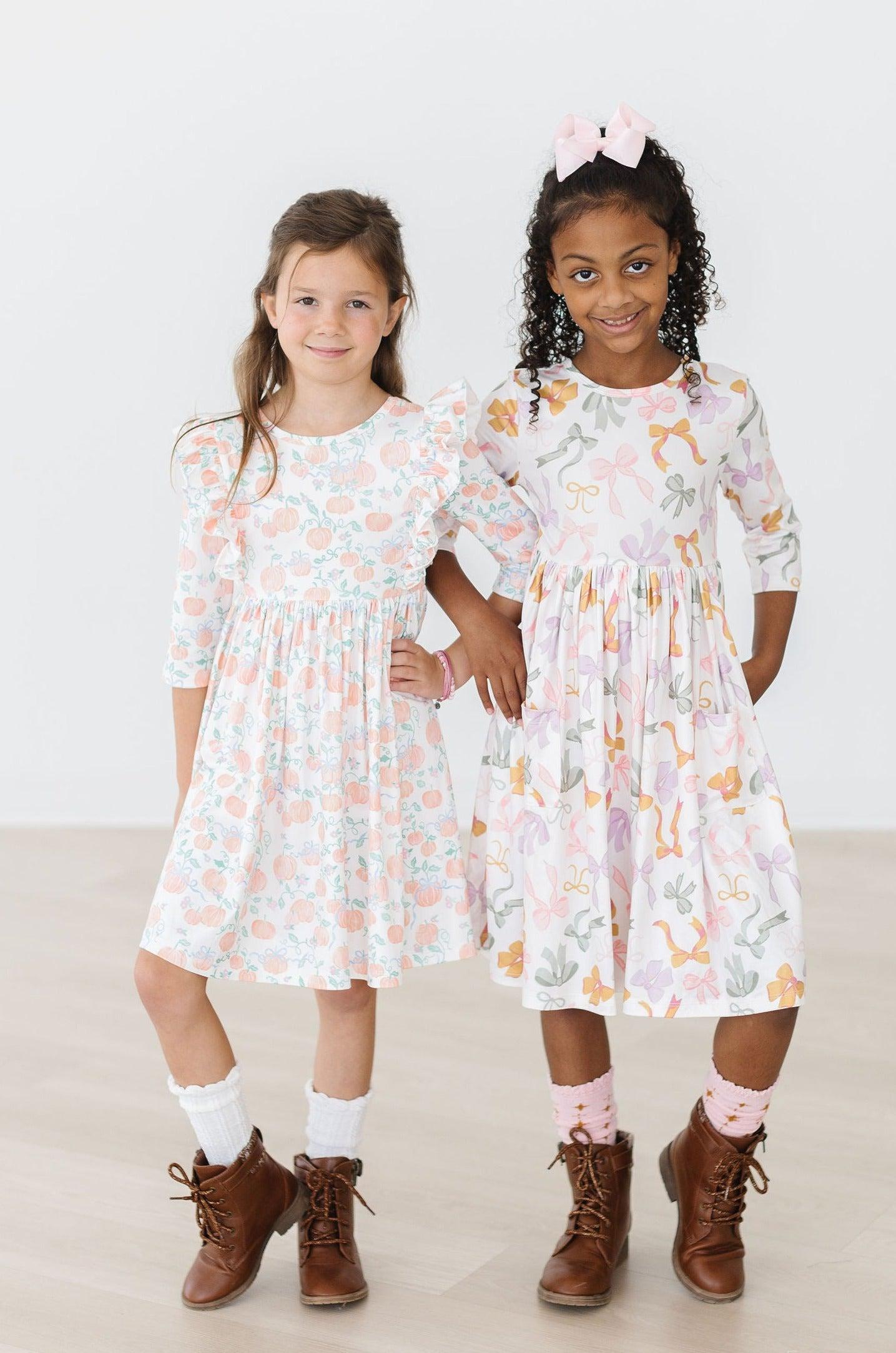 Pretty Pumpkins Ruffle Twirl Dress by Mila & Rose ®