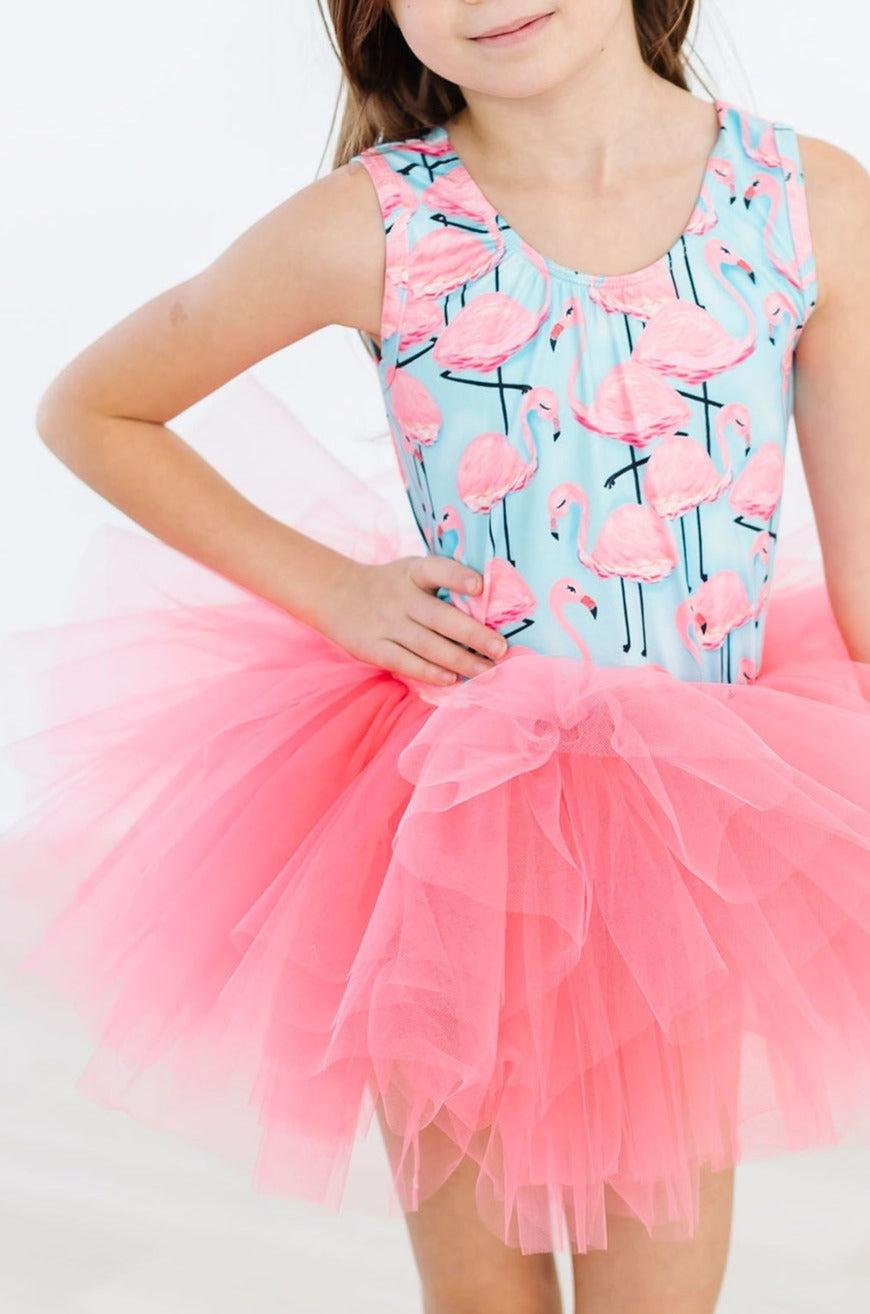 Pretty in Pink Flamingos Tank Tutu Leotard by Mila & Rose ®