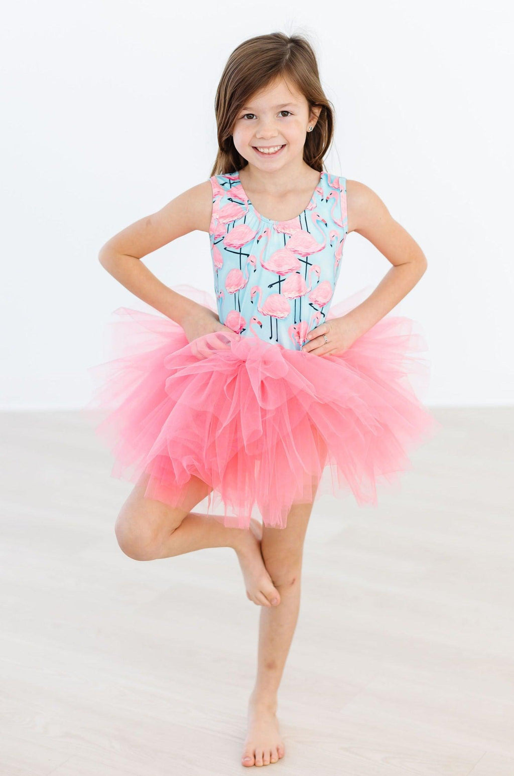 Pretty in Pink Flamingos Tank Tutu Leotard by Mila & Rose ®