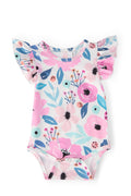 Pretty in Purple S/S Flutter Bodysuit by Mila & Rose ®