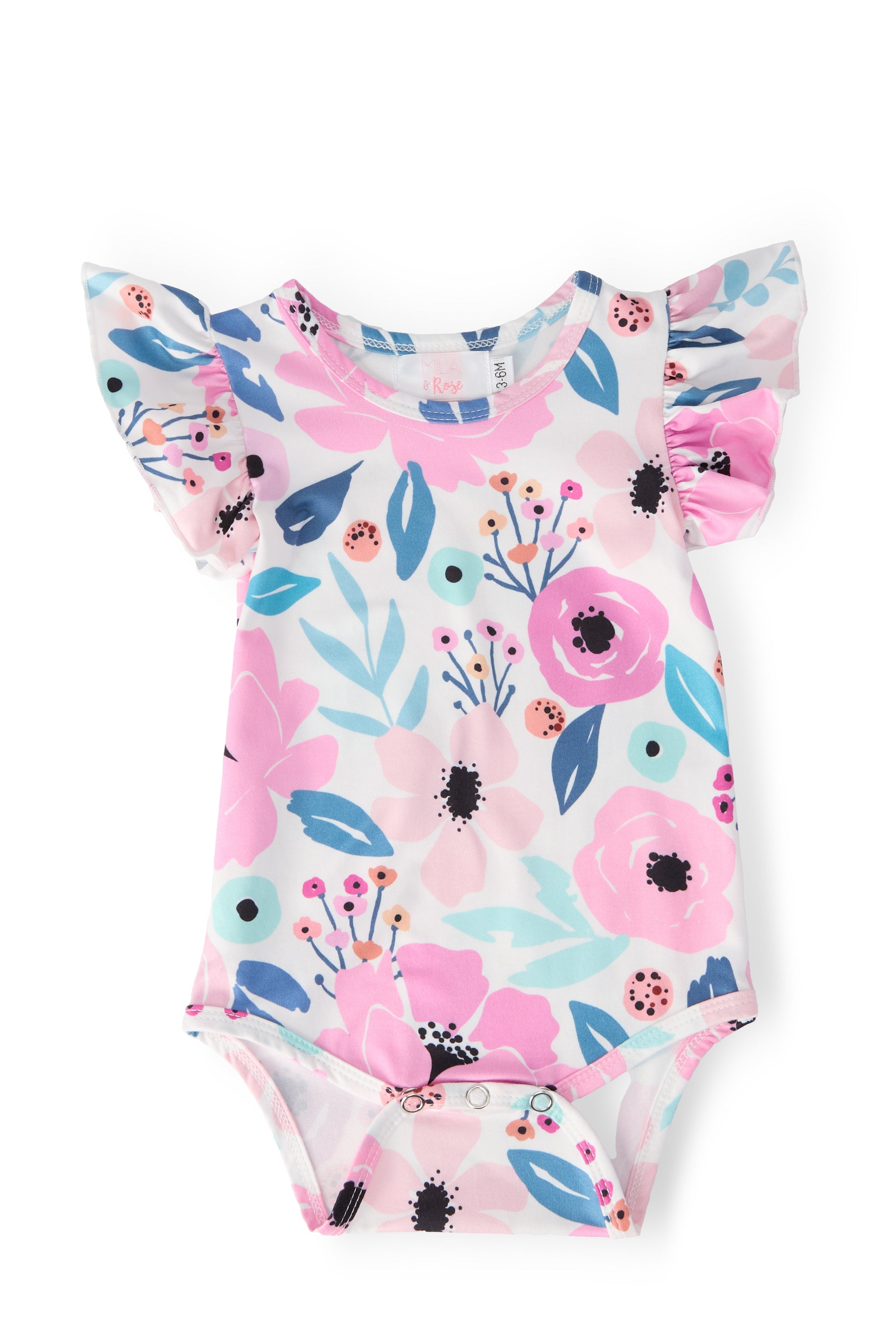 Pretty in Purple S/S Flutter Bodysuit by Mila & Rose ®
