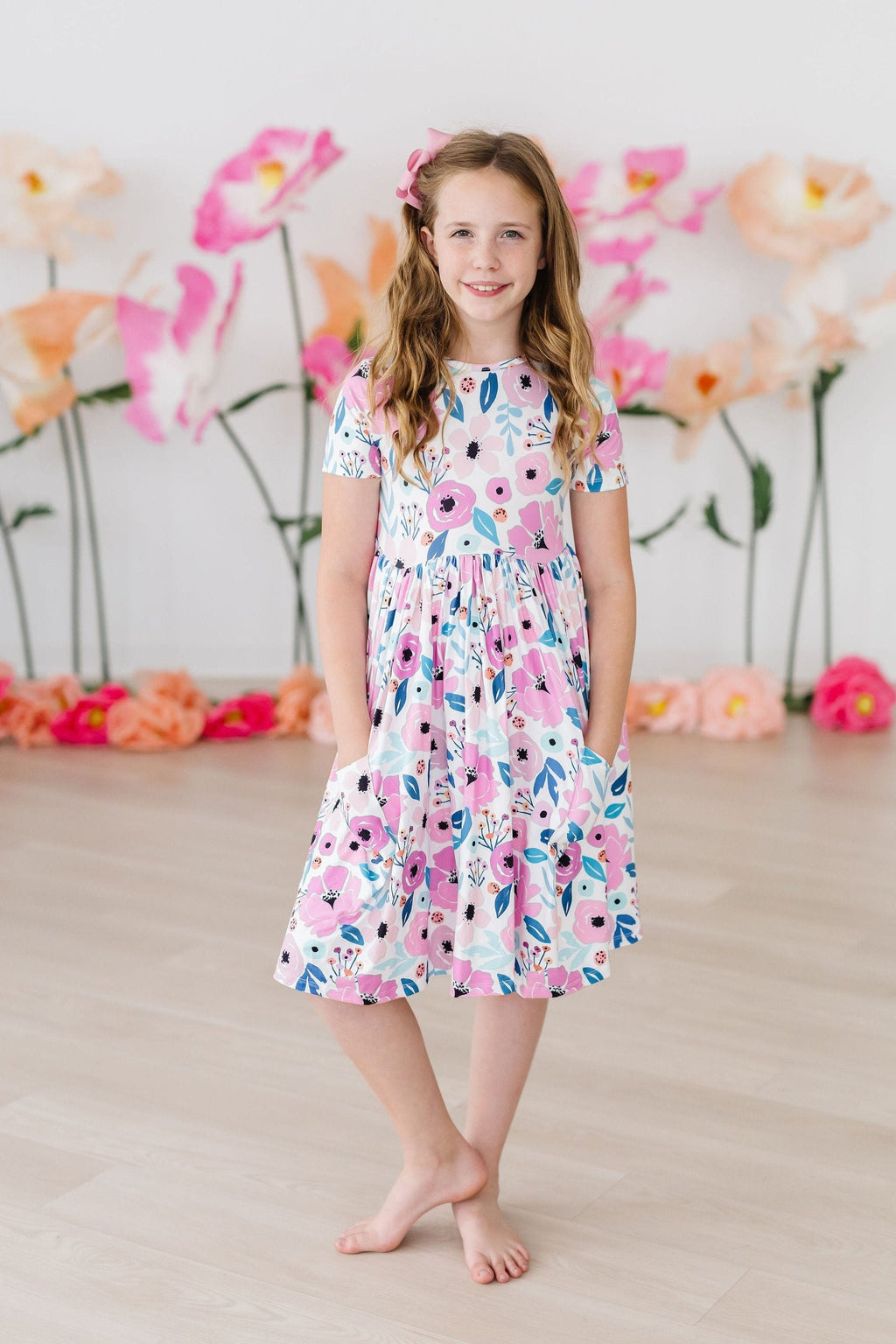 Pretty in Purple S/S Pocket Twirl Dress by Mila & Rose ®