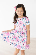 Pretty in Purple S/S Pocket Twirl Dress by Mila & Rose ®