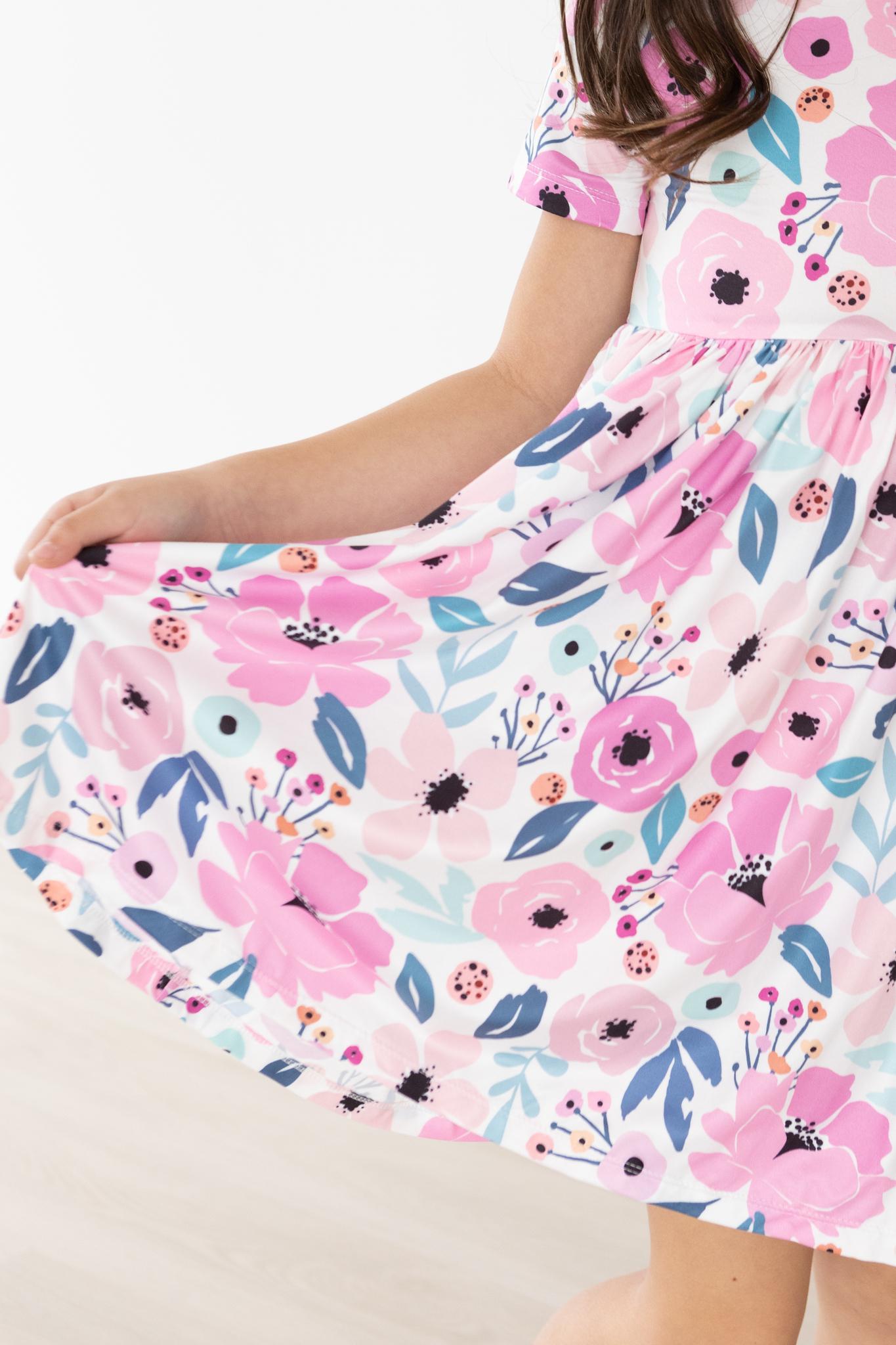 Pretty in Purple S/S Pocket Twirl Dress by Mila & Rose ®