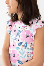Pretty in Purple S/S Ruffle Tee by Mila & Rose ®