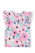 Pretty in Purple S/S Ruffle Tee by Mila & Rose ®