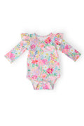 Field of Flowers L/S Flutter Bodysuit by Mila & Rose ®
