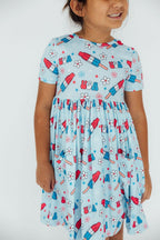 SALE Proudly Patriotic S/S Pocket Twirl Dress by Mila & Rose ®