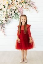 Pumpkin Spice Shimmer 3/4 Sleeve Tutu Dress by Mila & Rose ®