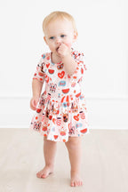 Puppy Love 3/4 Sleeve Twirl Bodysuit by Mila & Rose ®
