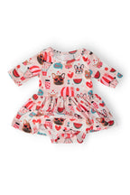 Puppy Love 3/4 Sleeve Twirl Bodysuit by Mila & Rose ®