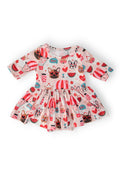 Puppy Love 3/4 Sleeve Twirl Bodysuit by Mila & Rose ®