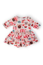 Puppy Love 3/4 Sleeve Twirl Bodysuit by Mila & Rose ®