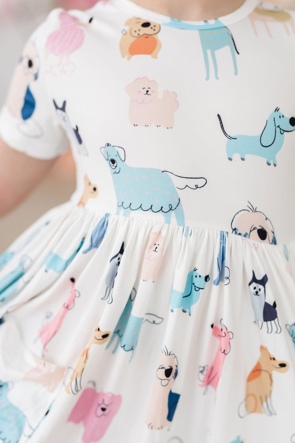 Puppy Pals S/S Pocket Twirl Dress by Mila & Rose ®