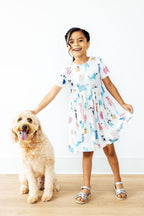 Puppy Pals S/S Pocket Twirl Dress by Mila & Rose ®