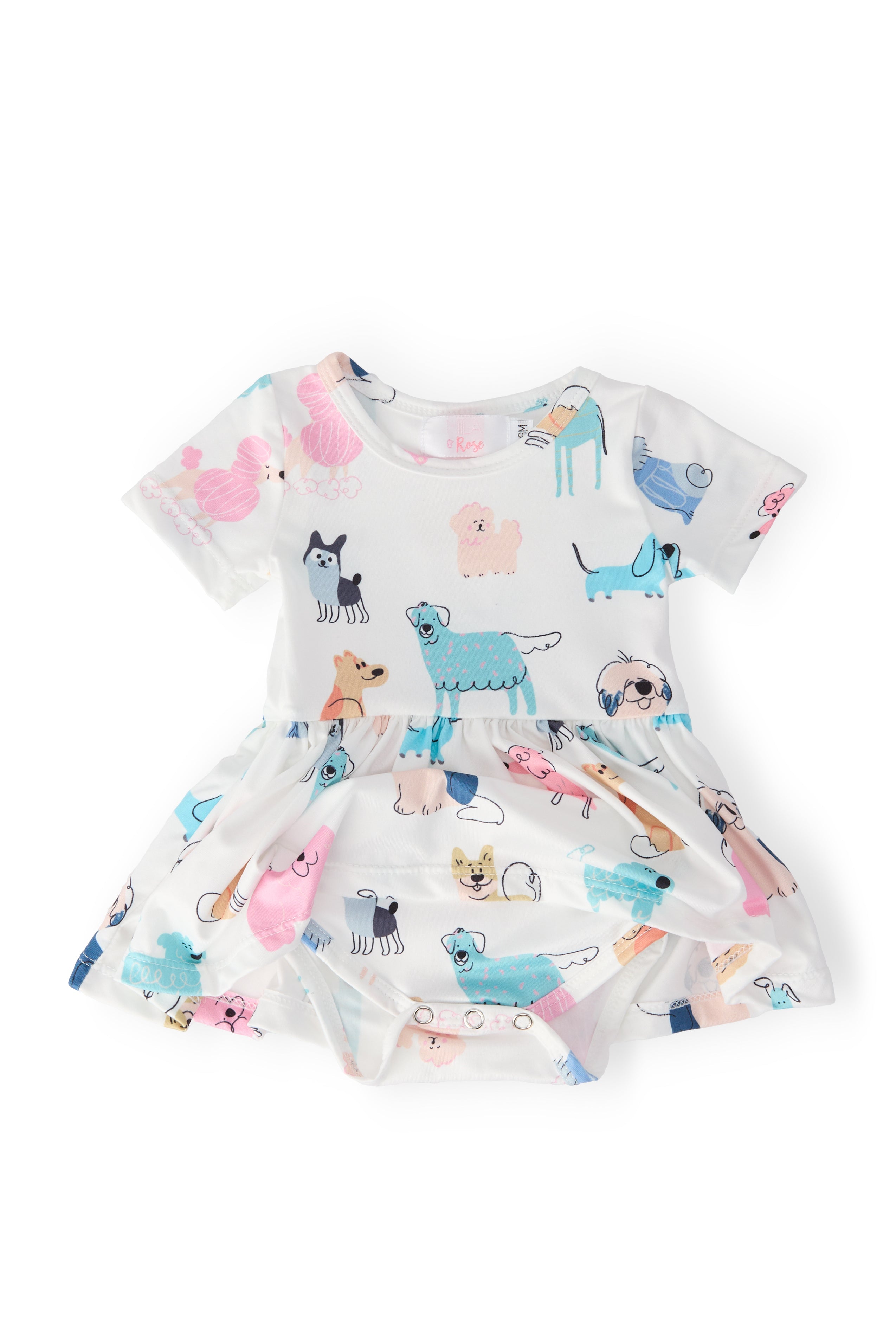 Puppy Pals S/S Twirl Bodysuit by Mila & Rose ®