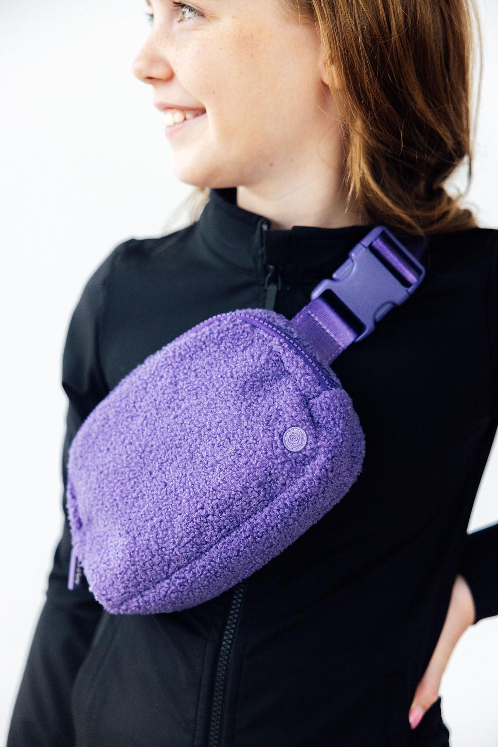 Purple Fleece Belt Bag by Mila & Rose ®