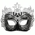 Midnight Elegance: Black & Silver Masquerade Mask by 3wishes.com