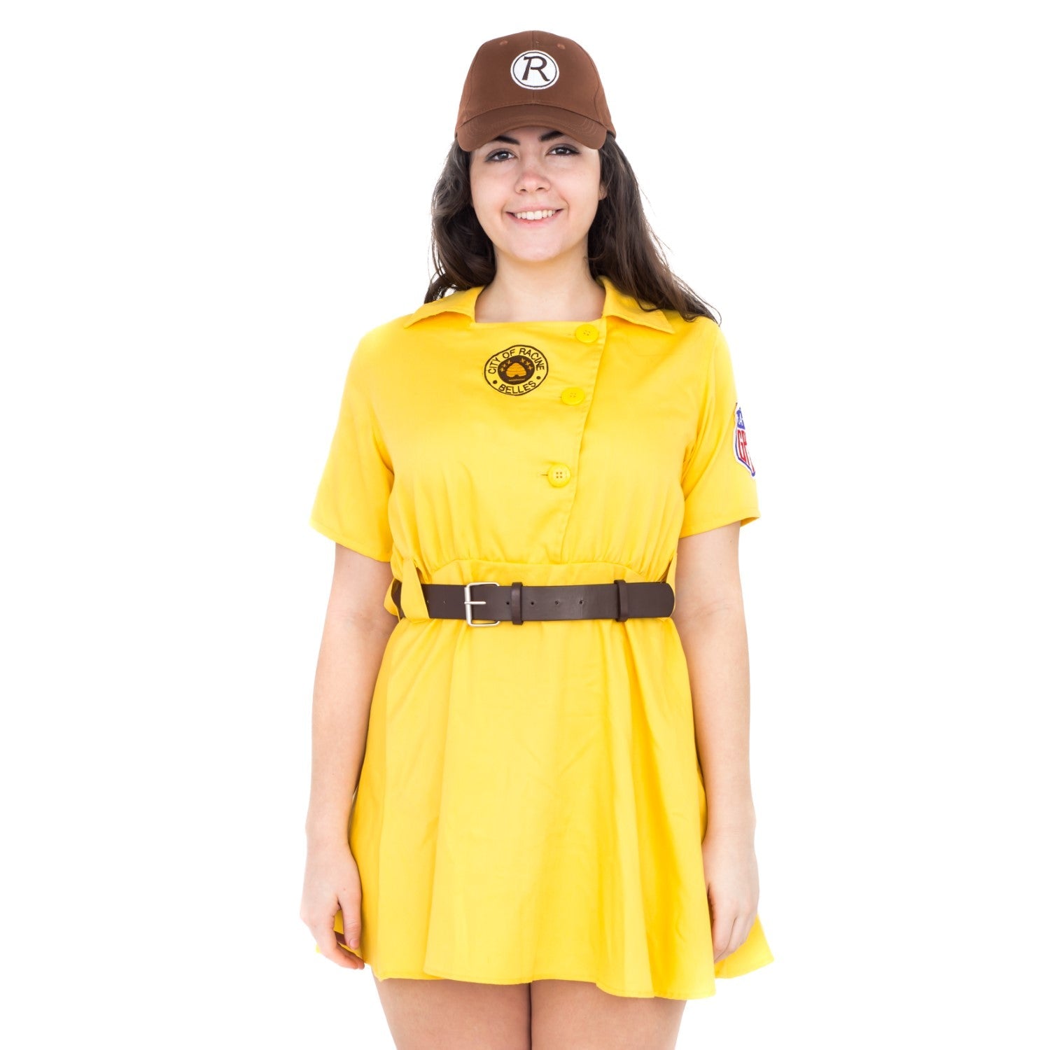 Racine Belles AAGPBL Baseball Women's Halloween Cosplay Costume Dress by TVStoreOnline