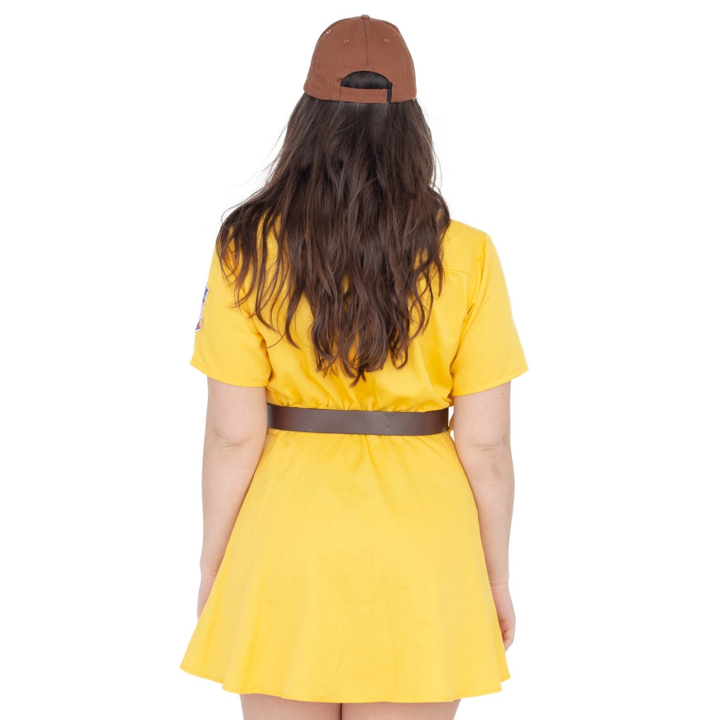 Racine Belles AAGPBL Baseball Women's Halloween Cosplay Costume Dress by TVStoreOnline