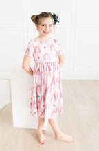 Rainbow Daisies S/S Pocket Twirl Dress by Mila & Rose ®