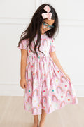 Rainbow Daisies S/S Pocket Twirl Dress by Mila & Rose ®
