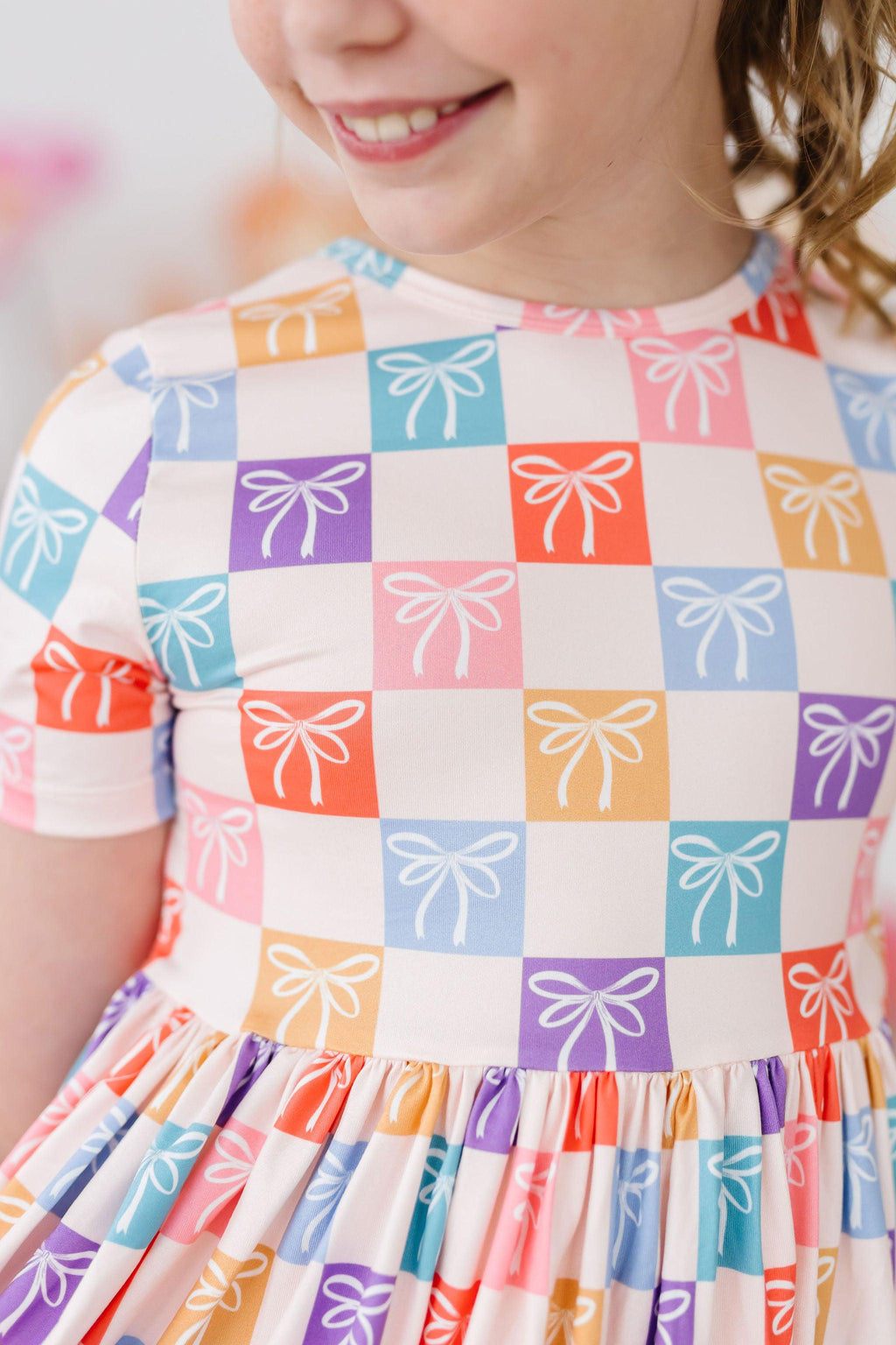 SALE Rainbow Ribbons S/S Pocket Twirl Dress by Mila & Rose ®