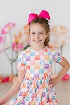 SALE Rainbow Ribbons S/S Pocket Twirl Dress by Mila & Rose ®