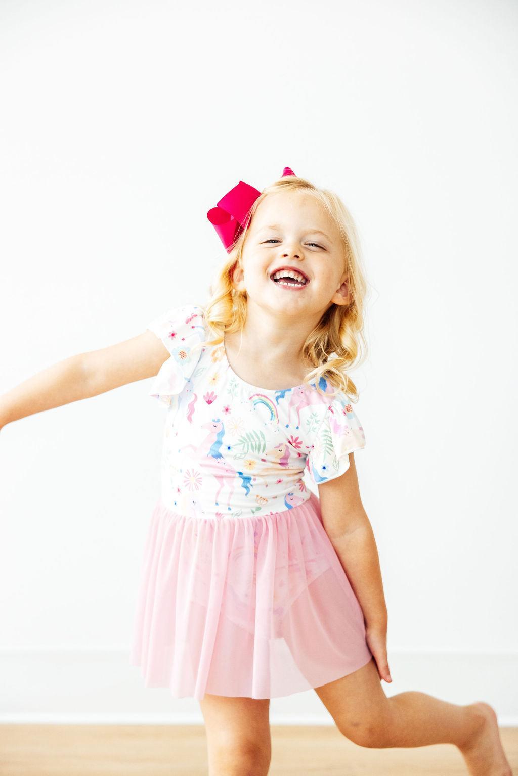Rainbow Vibes S/S Twirl Leotard by Mila & Rose ®