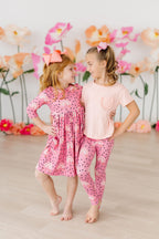 Rainbow Wishes 3/4 Sleeve Pocket Twirl Dress by Mila & Rose ®